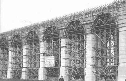 The building of the second viaduct
